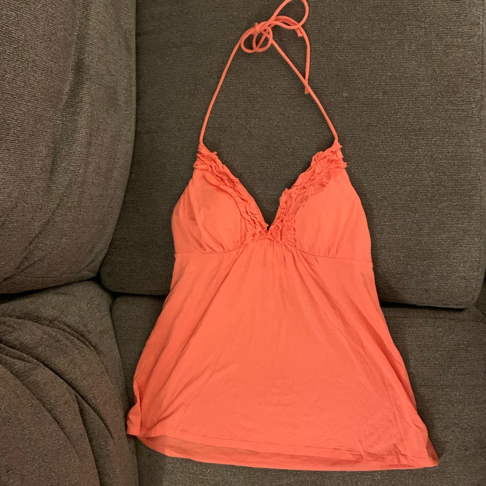 Victoria’s Secret Bra Tops Halter Tank, Coral Color